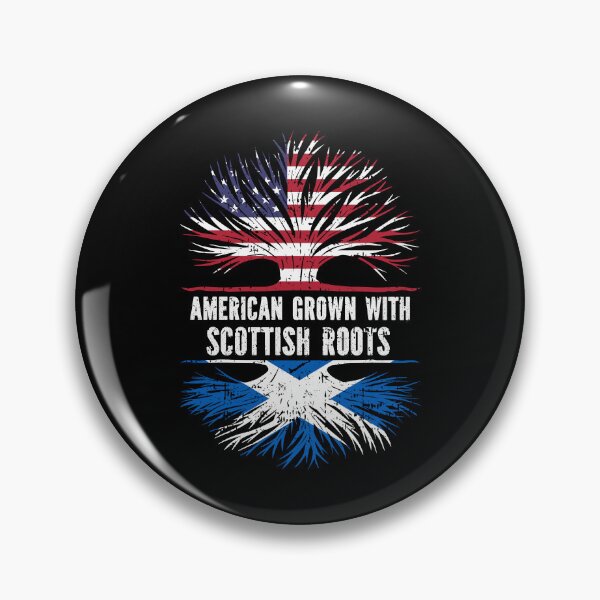 Item preview, American Grown with Scottish Roots USA Flag designed and sold by CosmoKitsch.