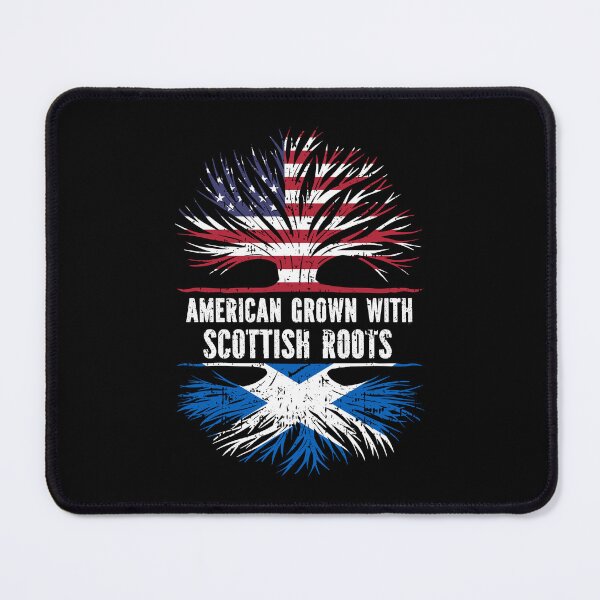 Item preview, American Grown with Scottish Roots USA Flag designed and sold by CosmoKitsch.