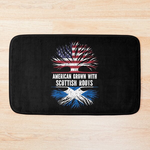 Item preview, American Grown with Scottish Roots USA Flag designed and sold by CosmoKitsch.