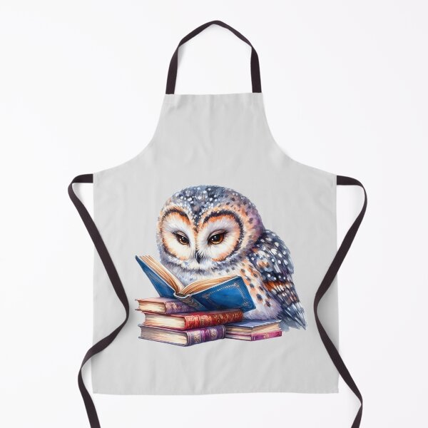 Item preview, Wise Owl Reading Books – Cozy Animal Illustration designed and sold by Good Vibes .