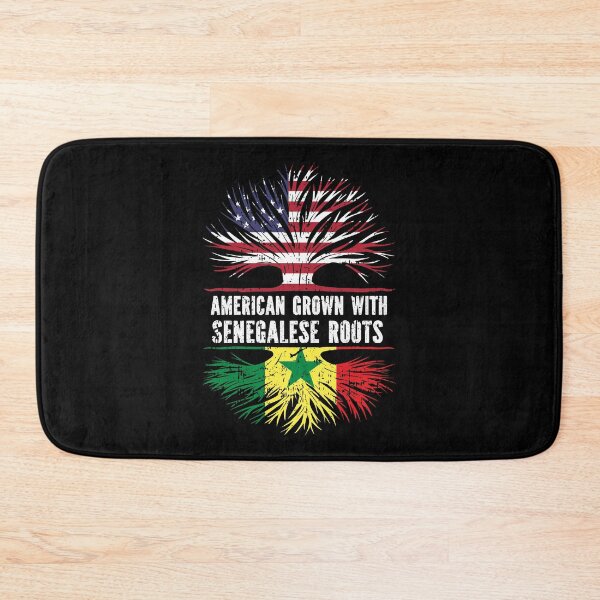 Item preview, American Grown with Senegalese Roots USA Flag designed and sold by CosmoKitsch.