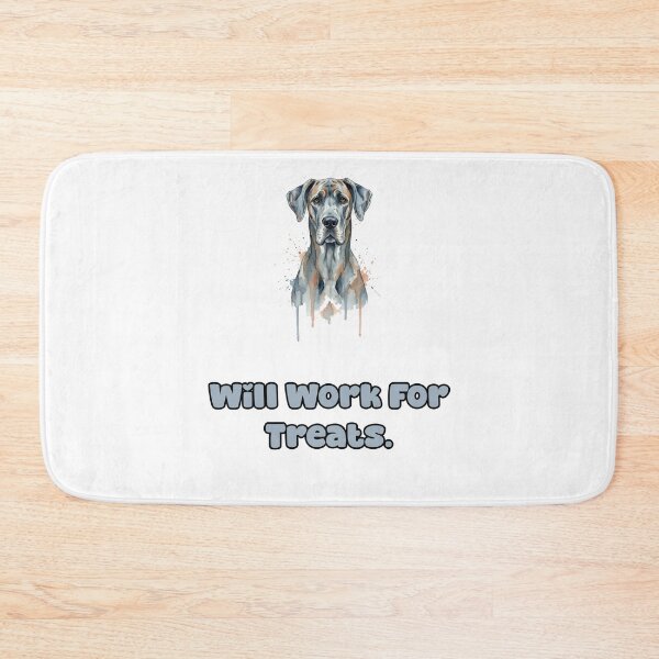 Item preview, Will Work For Treats Funny Dog Lover Great Dane designed and sold by NatureUnleashed.