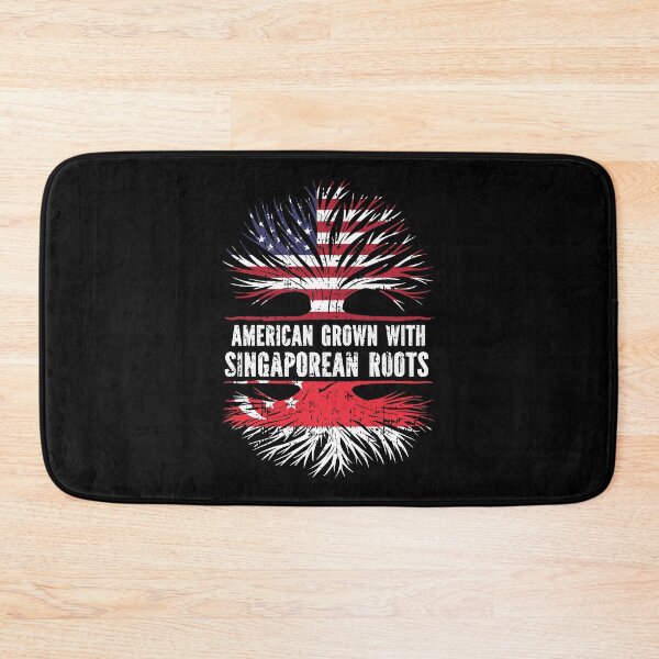 Item preview, American Grown with Singaporean Roots  USA Flag designed and sold by CosmoKitsch.