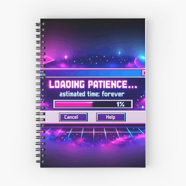 Item preview,  Loading Patience 90s Dial Up Internet Humor Vaporwave designed and sold by Retro Mood Co.