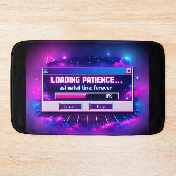Item preview,  Loading Patience 90s Dial Up Internet Humor Vaporwave designed and sold by Retro Mood Co.