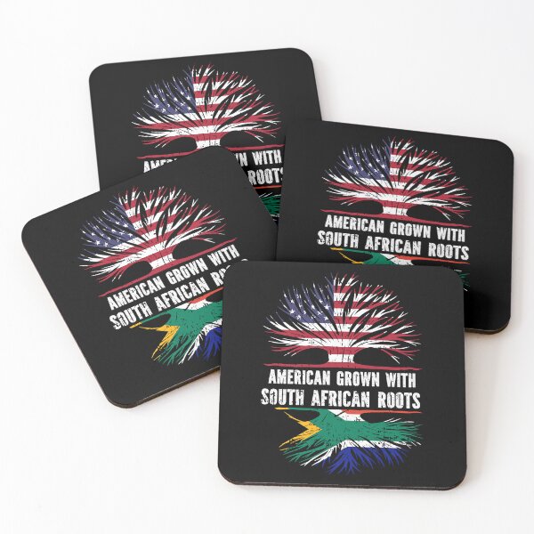 Item preview, American Grown with South African Roots USA Flag designed and sold by CosmoKitsch.