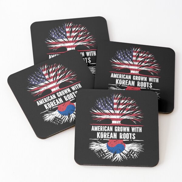 Item preview, American Grown with Korean Roots USA Flag designed and sold by CosmoKitsch.