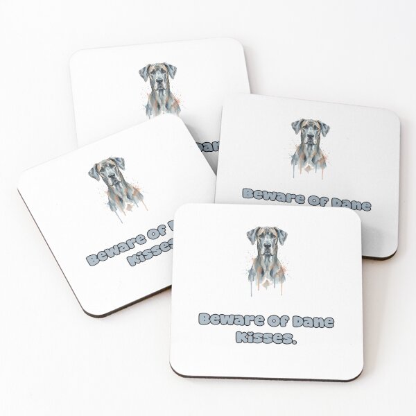 Item preview, Beware Of Dane Kisses Funny Great Dane Dog Humor designed and sold by NatureUnleashed.