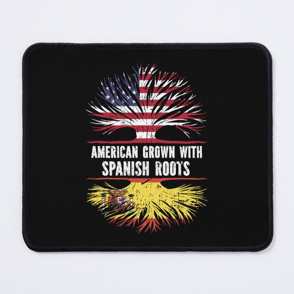 Item preview, American Grown with Spanish Roots USA Flag designed and sold by CosmoKitsch.