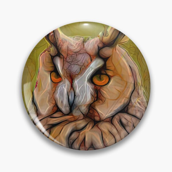 Item preview, Colorful Owl Artwork - Who Me - Wildlife Bird Art (Rectangular Version) designed and sold by studiobprints.