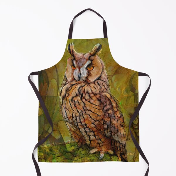 Item preview, Colorful Owl Artwork - Who Me - Wildlife Bird Art (Rectangular Version) designed and sold by studiobprints.