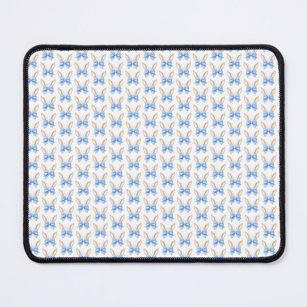 Item preview, Watercolor Easter Bunny Ears with Blue Gingham Bow designed and sold by KubbyArt.