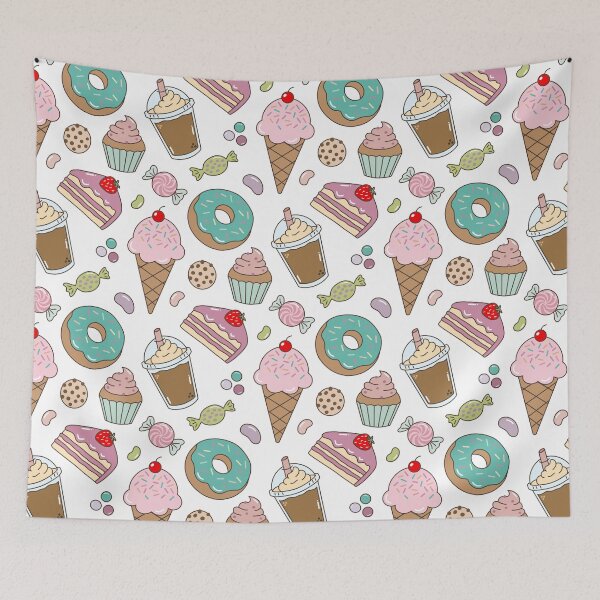 Item preview, Hand Drawn Sweet Treats Pattern designed and sold by Olive Lane Creative.