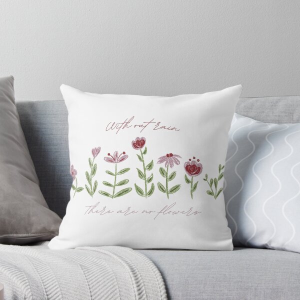 Item preview, Without Rain There Are No Flowers - Pink designed and sold by Silver Realm Studio.