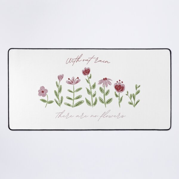 Item preview, Without Rain There Are No Flowers - Pink designed and sold by Silver Realm Studio.