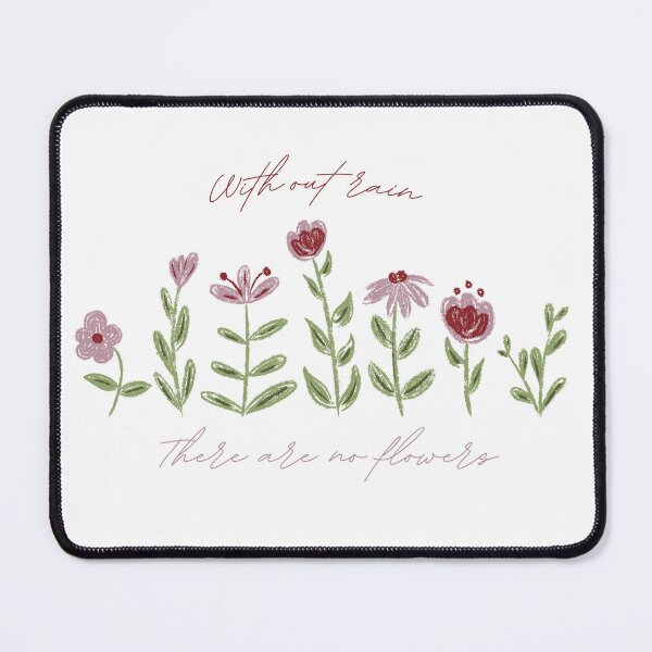 Item preview, Without Rain There Are No Flowers - Pink designed and sold by Silver Realm Studio.