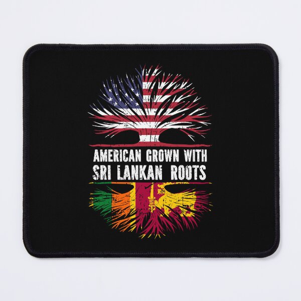 Item preview, American Grown with Sri Lankan Roots USA Flag designed and sold by CosmoKitsch.