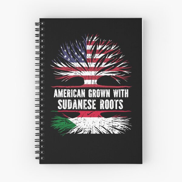 Item preview, American Grown with Sudanese Roots USA Flag designed and sold by CosmoKitsch.