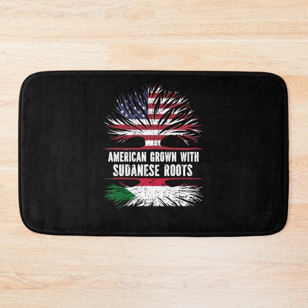 Item preview, American Grown with Sudanese Roots USA Flag designed and sold by CosmoKitsch.