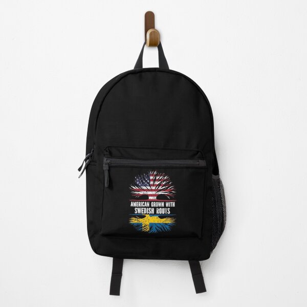 Item preview, American Grown with Swedish Roots USA Flag designed and sold by CosmoKitsch.