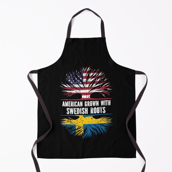 Item preview, American Grown with Swedish Roots USA Flag designed and sold by CosmoKitsch.
