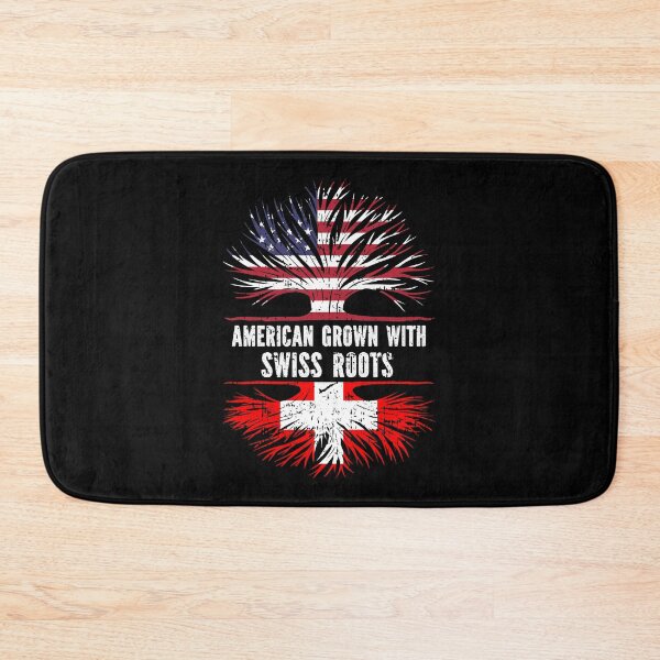 Artikelvorschau, Amerikanisch gewachsen mit Schweizer Wurzeln USA-Flagge entworfen und verkauft von CosmoKitsch.