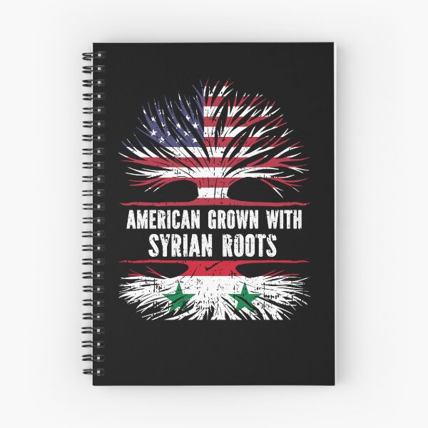 Item preview, American Grown with Syrian Roots USA Flag designed and sold by CosmoKitsch.