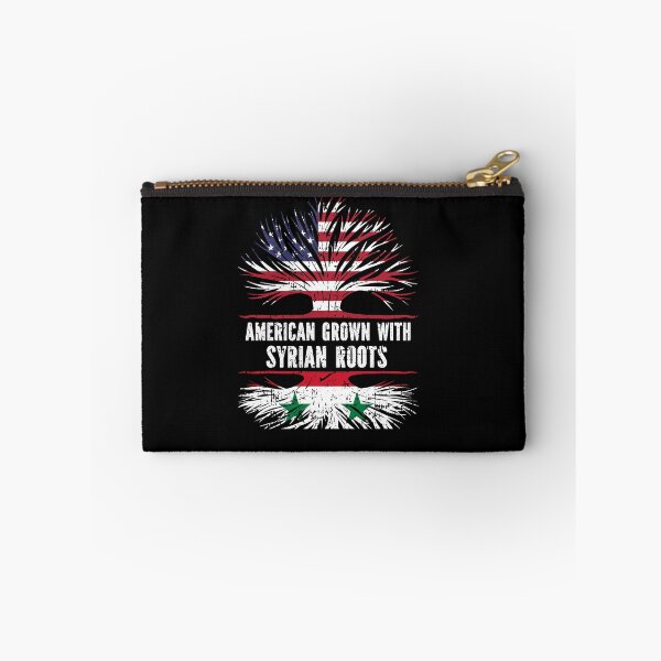 Item preview, American Grown with Syrian Roots USA Flag designed and sold by CosmoKitsch.