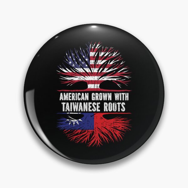 Item preview, American Grown with Taiwanese Roots USA Flag designed and sold by CosmoKitsch.