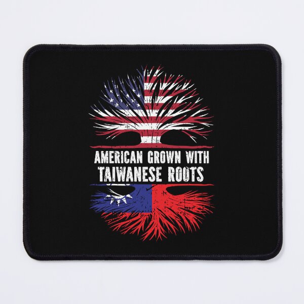 Item preview, American Grown with Taiwanese Roots USA Flag designed and sold by CosmoKitsch.