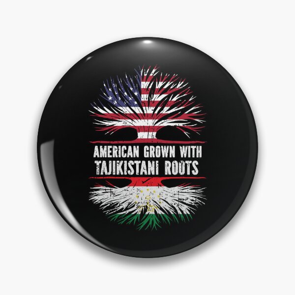 Item preview, American Grown with Tajikistani Roots USA Flag designed and sold by CosmoKitsch.