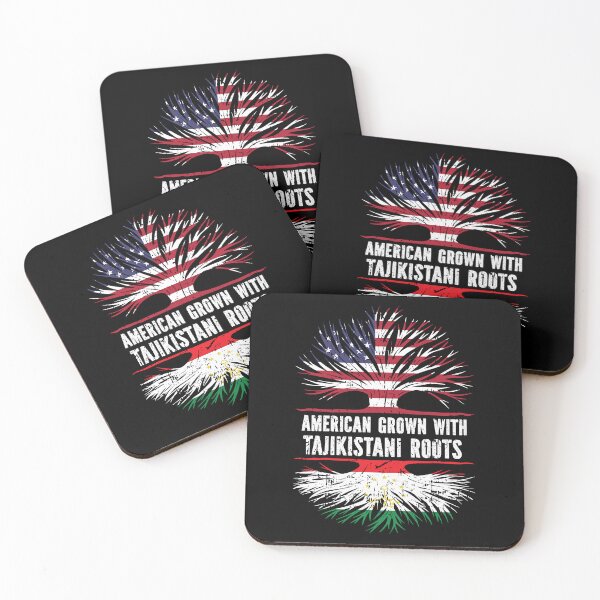 Item preview, American Grown with Tajikistani Roots USA Flag designed and sold by CosmoKitsch.