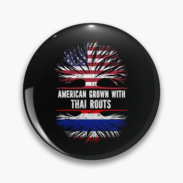 Item preview, American Grown with Thai Roots USA Flag designed and sold by CosmoKitsch.