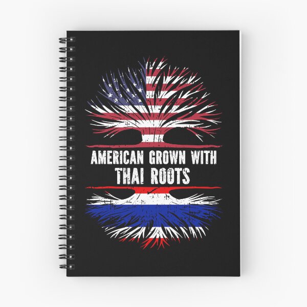 Item preview, American Grown with Thai Roots USA Flag designed and sold by CosmoKitsch.