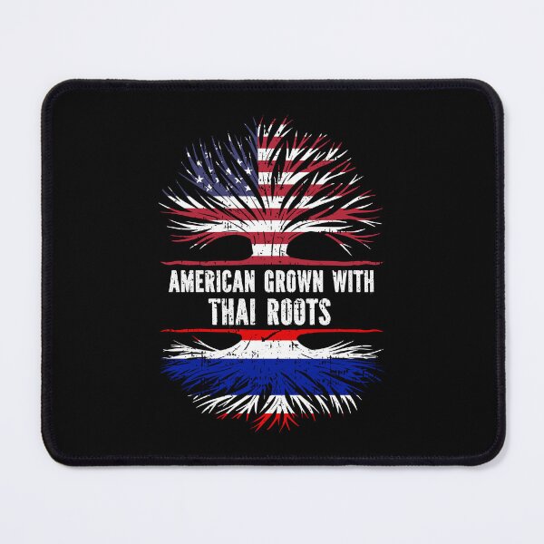 Item preview, American Grown with Thai Roots USA Flag designed and sold by CosmoKitsch.
