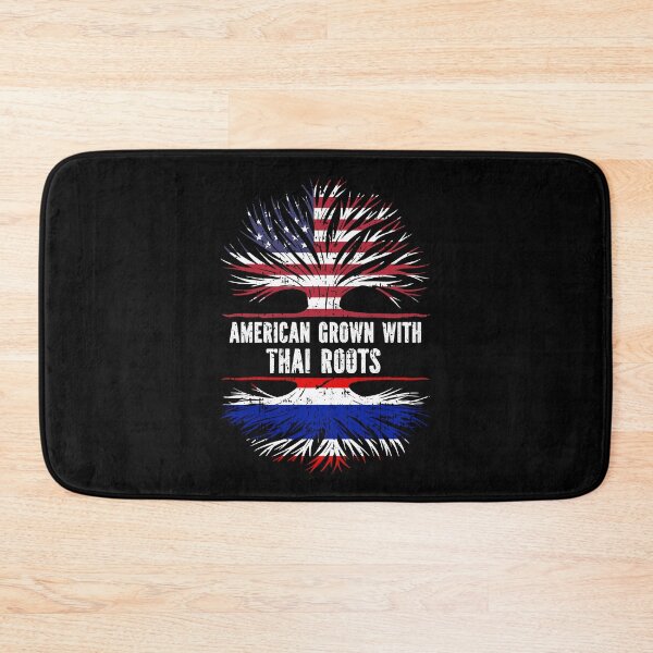 Item preview, American Grown with Thai Roots USA Flag designed and sold by CosmoKitsch.