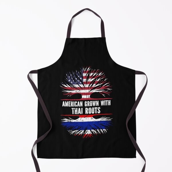 Item preview, American Grown with Thai Roots USA Flag designed and sold by CosmoKitsch.