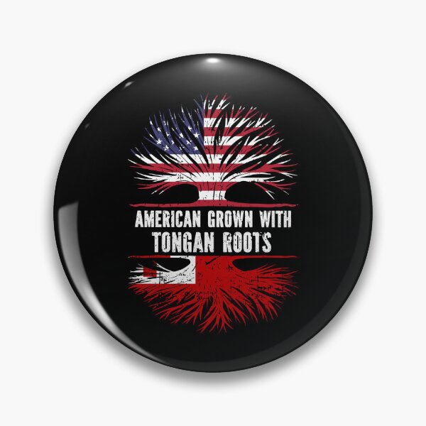 Item preview, American Grown with Tongan Roots USA Flag designed and sold by CosmoKitsch.