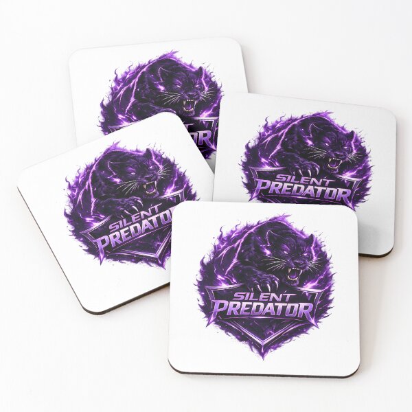 Item preview, Silent Predator Panther – Cyber Neon Purple Design designed and sold by CreativeMindsetLab.