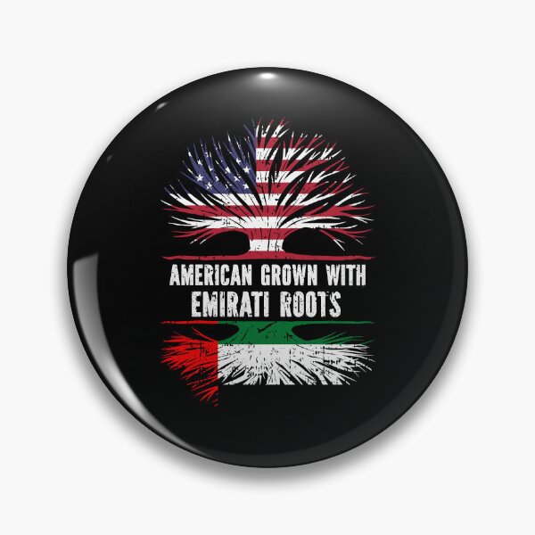 Item preview, American Grown with Emirati Roots USA Flag designed and sold by CosmoKitsch.