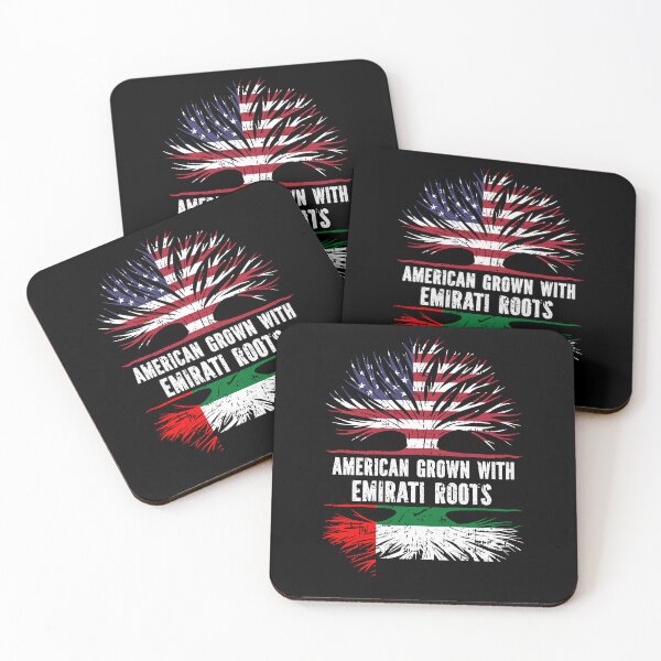 Item preview, American Grown with Emirati Roots USA Flag designed and sold by CosmoKitsch.