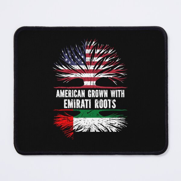 Item preview, American Grown with Emirati Roots USA Flag designed and sold by CosmoKitsch.