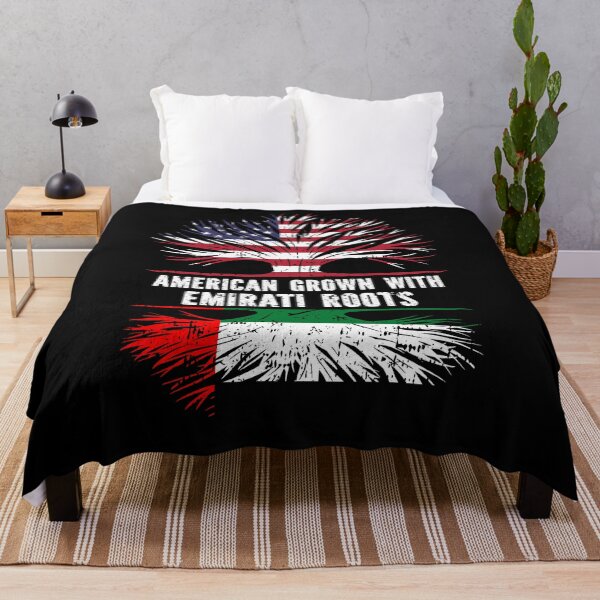 Item preview, American Grown with Emirati Roots USA Flag designed and sold by CosmoKitsch.