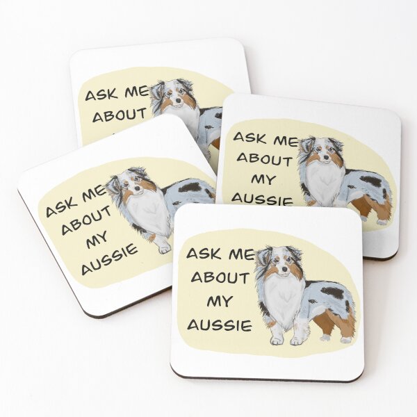 Item preview, Ask Me About My Aussie designed and sold by HappyLabrador.