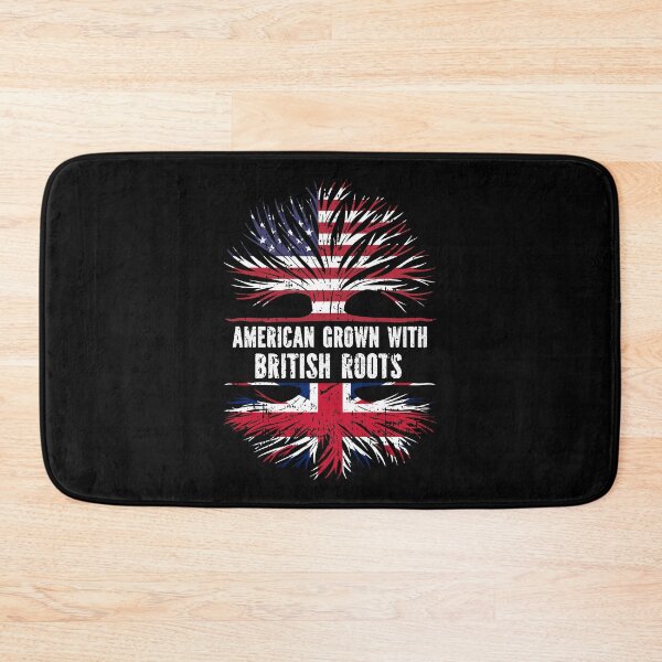 Item preview, American Grown with British Roots USA Flag designed and sold by CosmoKitsch.