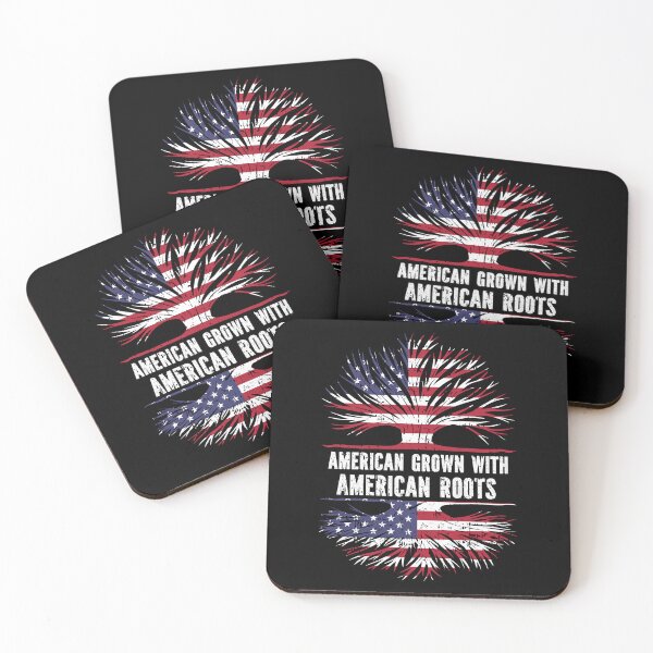 Item preview, American Grown with American Roots USA Flag designed and sold by CosmoKitsch.