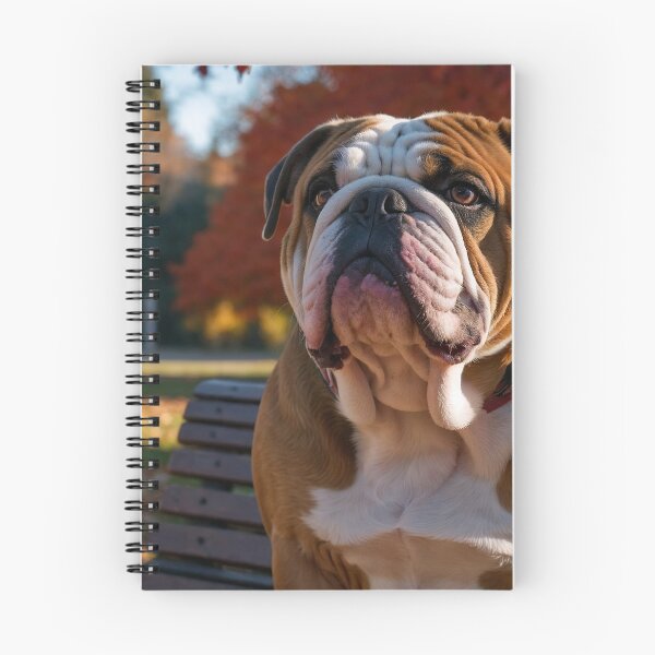 Item preview, Bulldog Guarding the Autumn Park designed and sold by adill72.