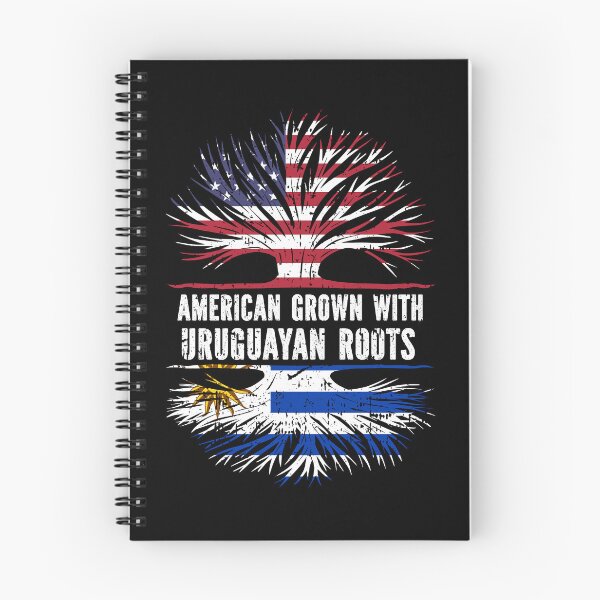 Item preview, American Grown with Uruguayan Roots USA Flag designed and sold by CosmoKitsch.