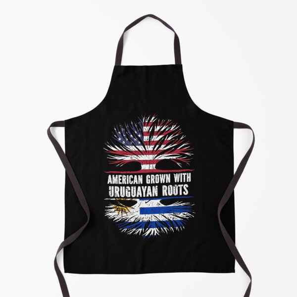 Item preview, American Grown with Uruguayan Roots USA Flag designed and sold by CosmoKitsch.