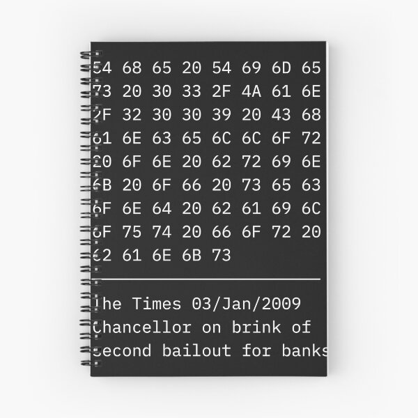 Item preview, Bitcoin Genesis Block Hex — Satoshi Nakamoto Crypto Art Print designed and sold by SatoshiPress.